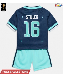 Günstige Deutschland Angelo Stiller #16 Auswärts Trikotsatzt Kinder WM 2026 Kurzarm (+ Kurze Hosen)